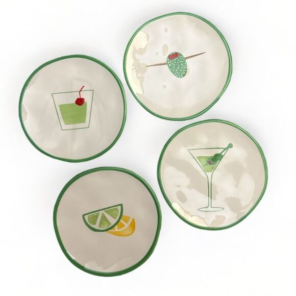 Mariposa Cocktail Plates Amy Van Aarle Appetizer Plate Martini 6” Dishes - Picture 12 of 13